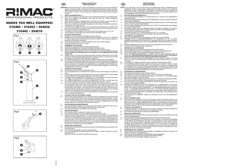 Rimac 510400 Instructions for use