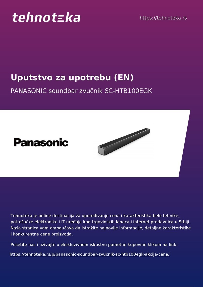 Panasonic SC-HTB100EGK operating instructions