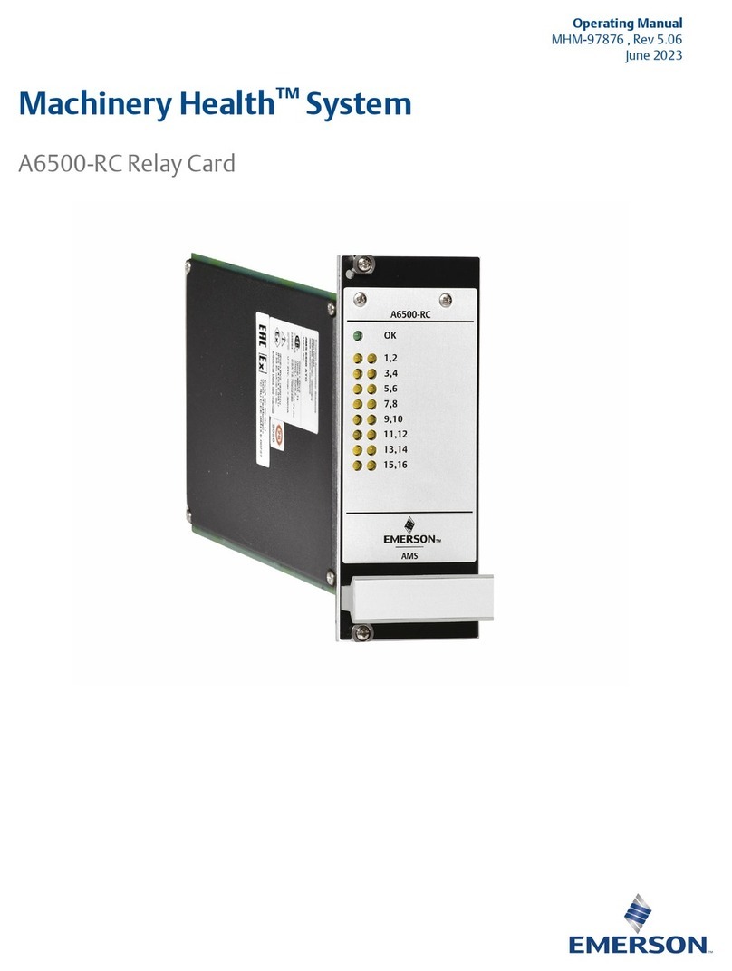 Emerson Machinery Health A6500-RC operating manual