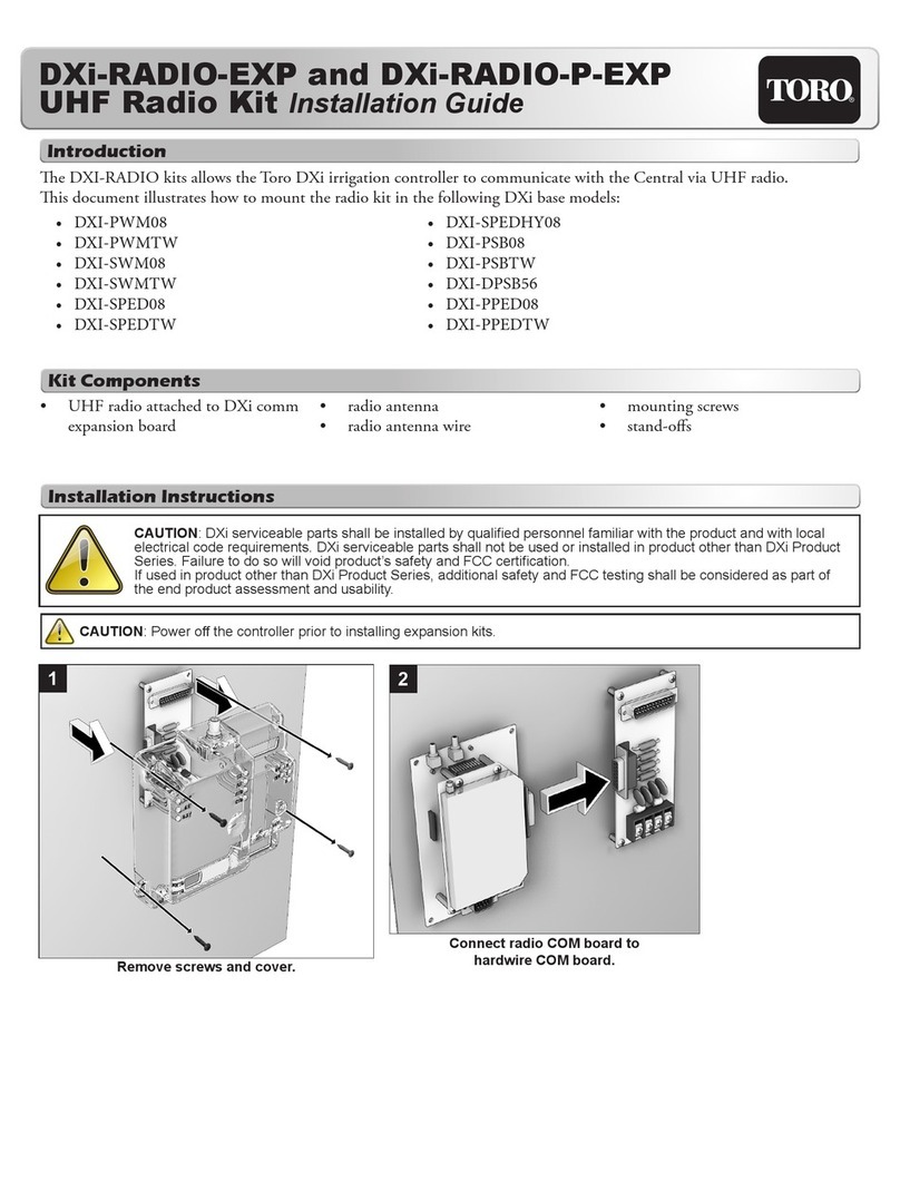 Toro DXI-PWM08 installation guide
