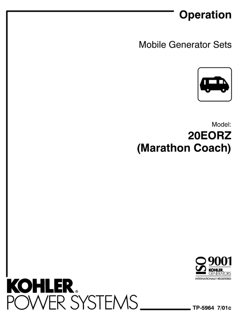 Kohler 20EORZ Instruction Manual