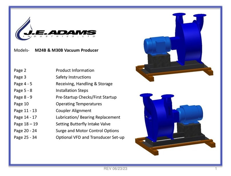 J.E. Adams M24B User manual