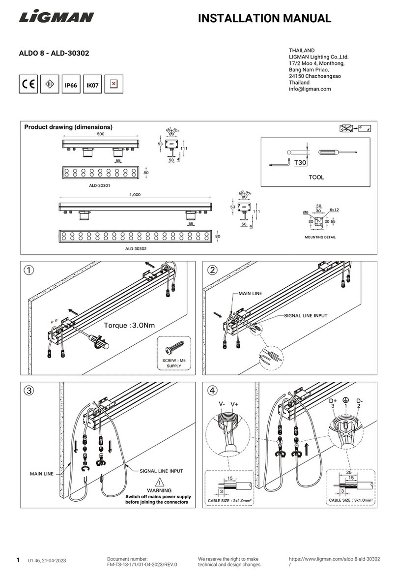 LIGMAN ALDO 8 installation manual