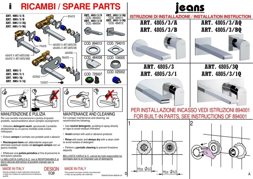 BELLOSTA jeans 4805/3/A User manual BELLOSTA jeans 4805/3/A User manual