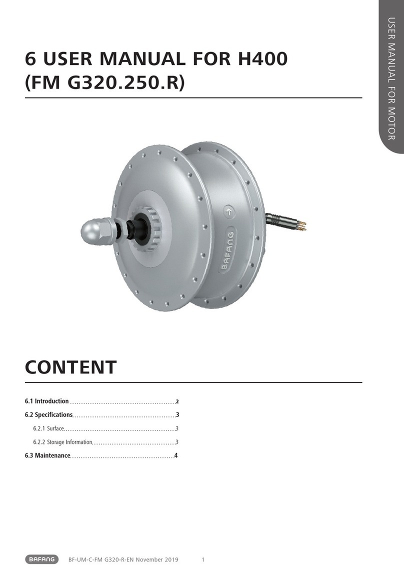 BAFANG FM G320.250.R User manual BAFANG FM G320.250.R User manual