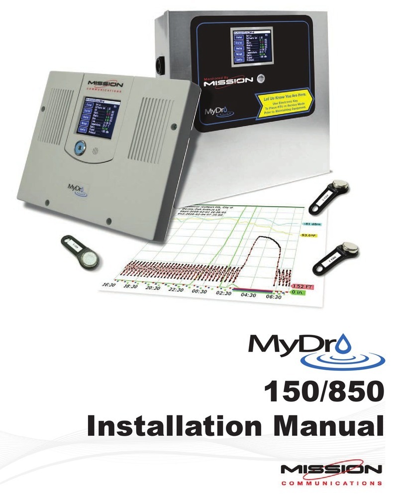 Mission MyDro M852L installation manual