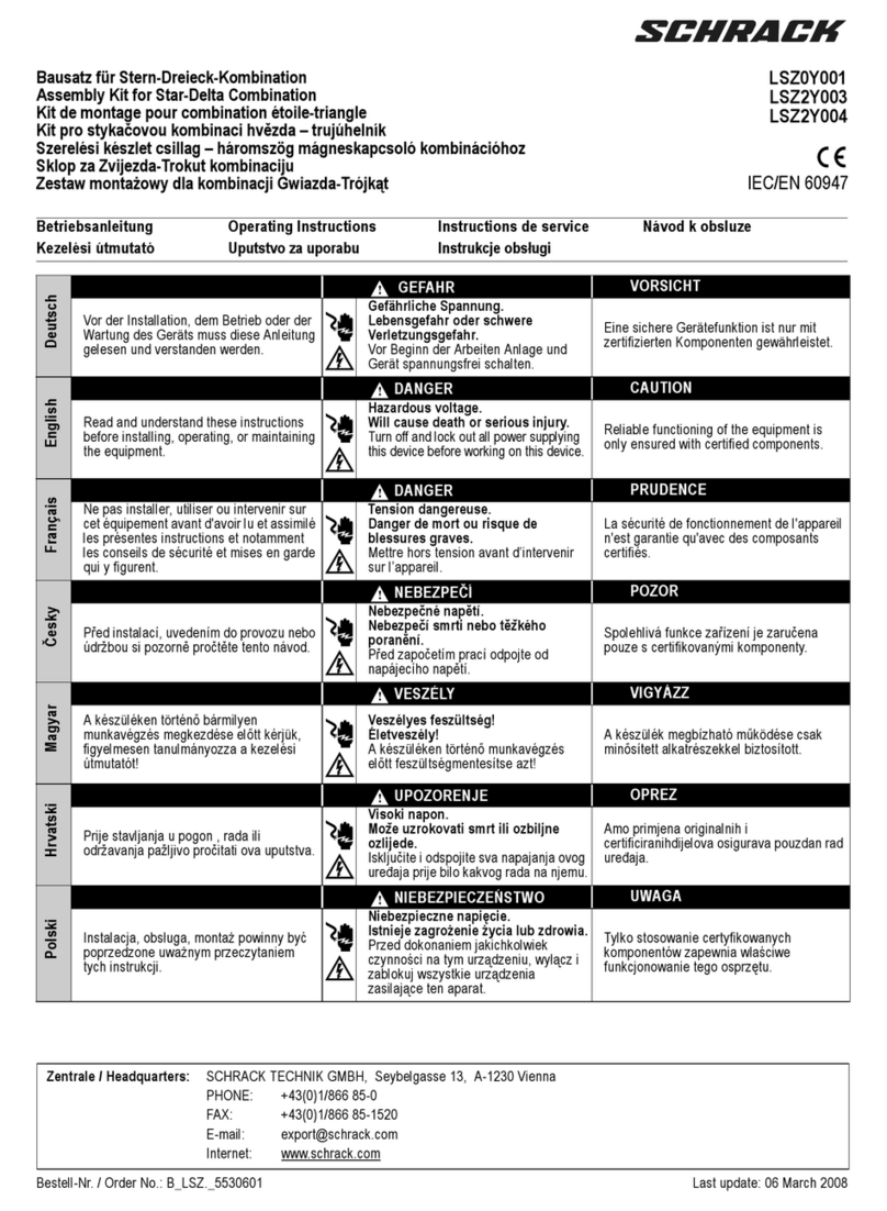 Schrack LSZ0Y001 User manual