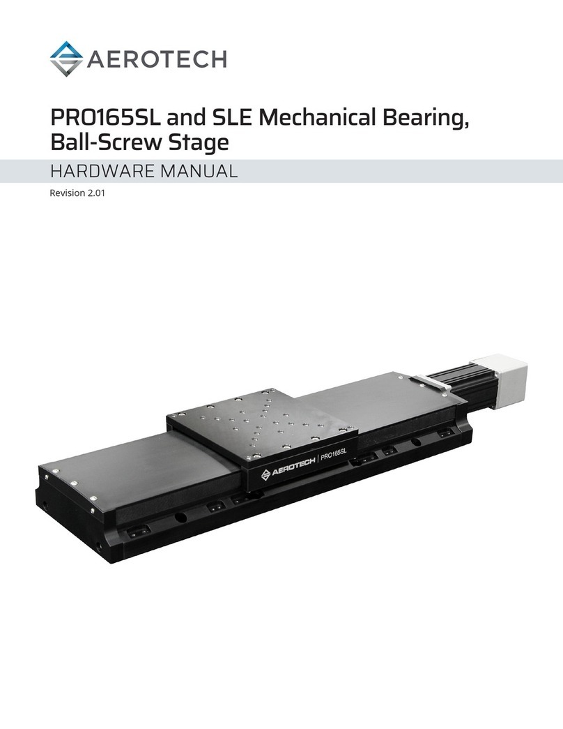 Aerotech PRO165SLE Series Hardware manual Aerotech PRO165SLE Series Hardware manual