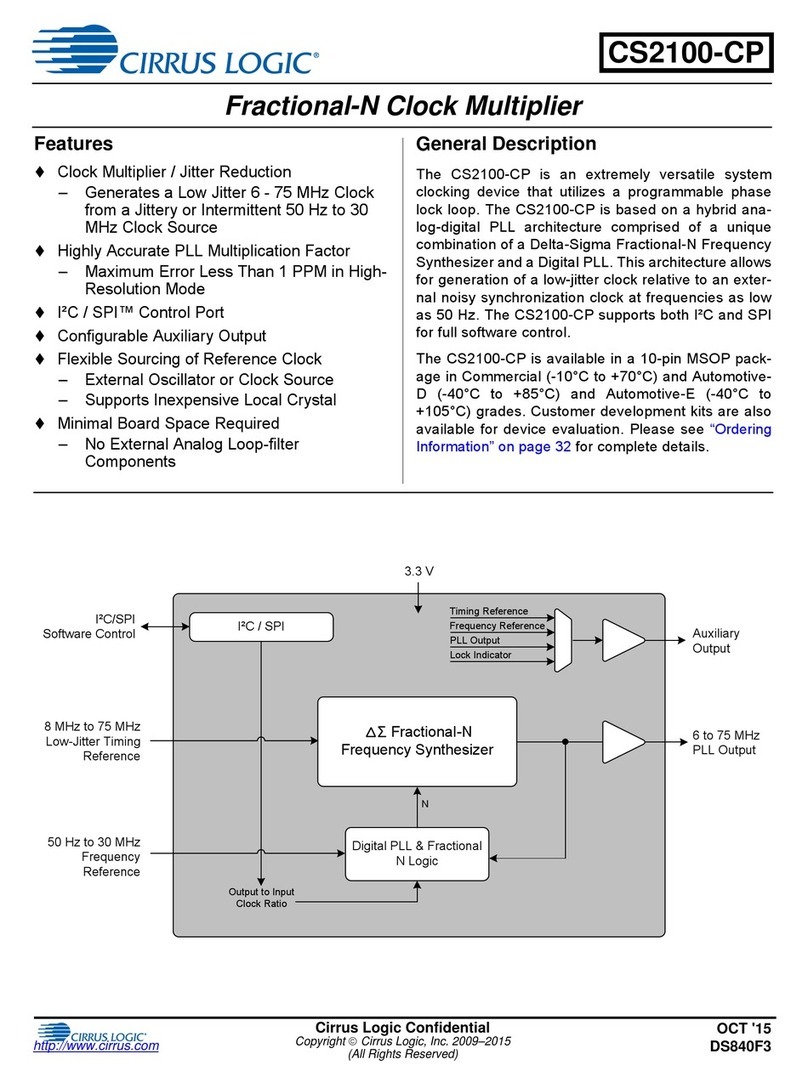 Cirrus Logic CS2100-CP User manual