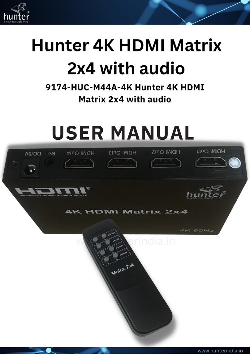 Hunter 9174-HUC-M44A-4K User manual