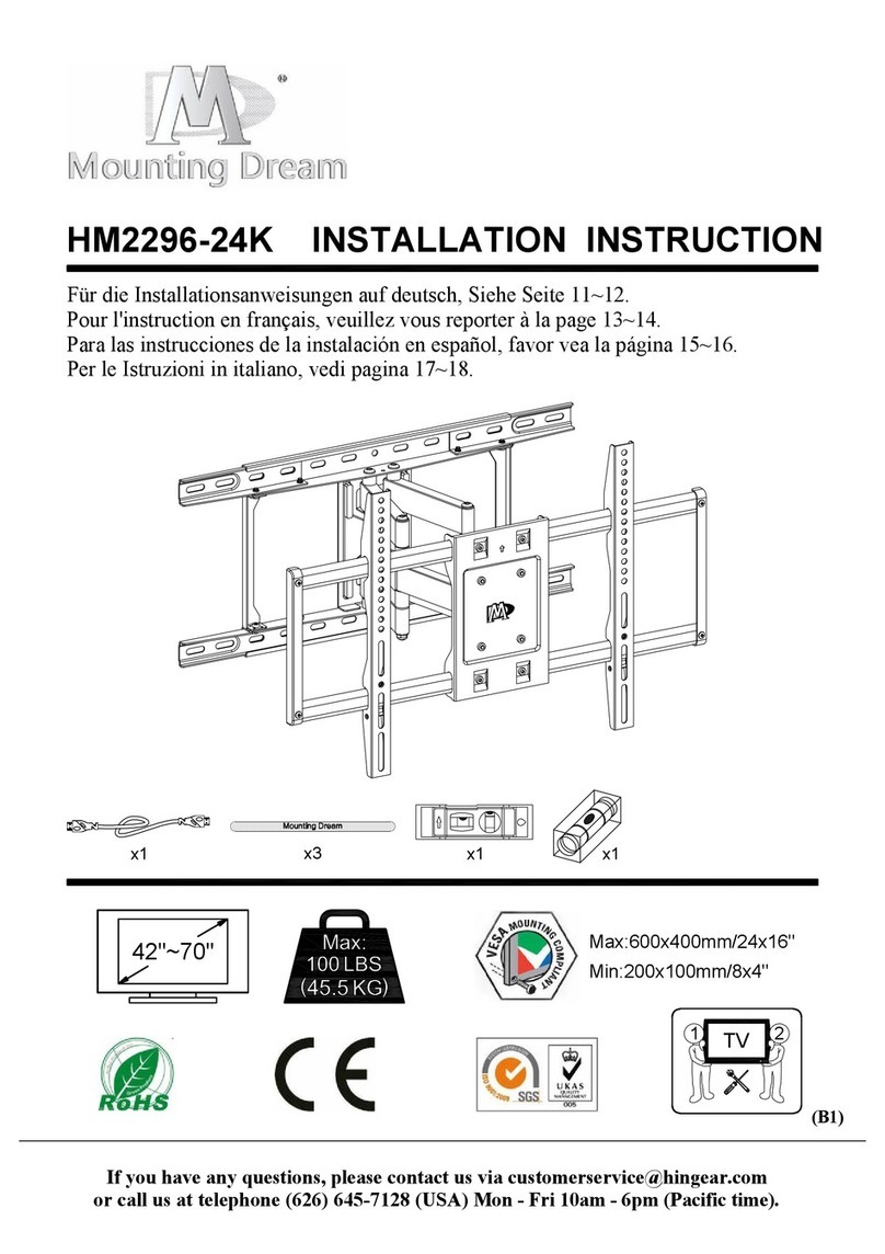 Mounting Dream HM2296-24K Installation instruction