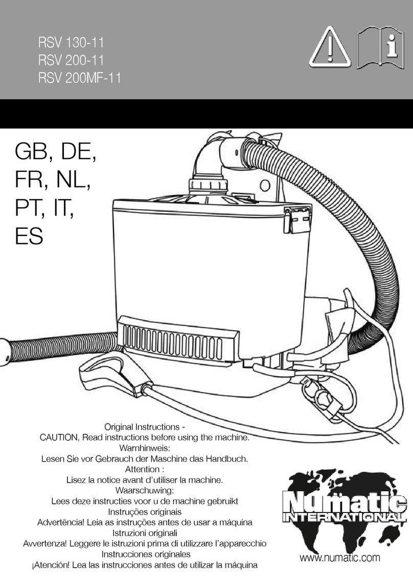 Numatic RSV 200-11 Original instructions