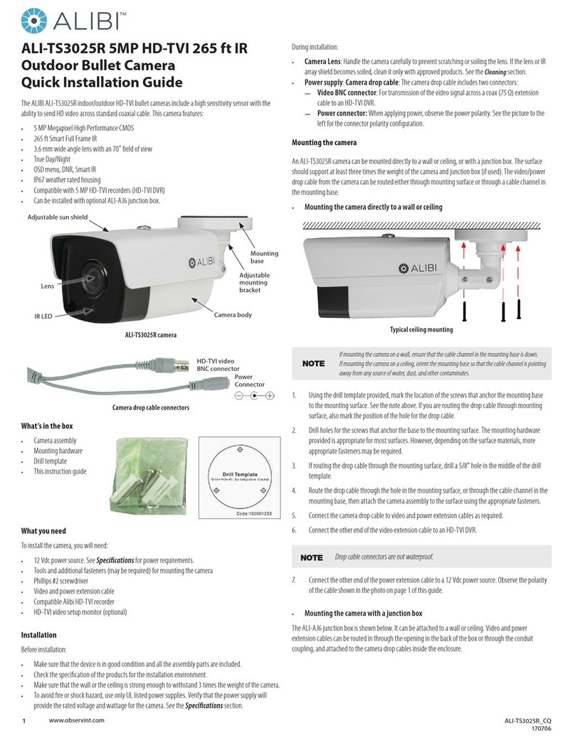 ALIBI ALI-TS3025R Quick installation guide