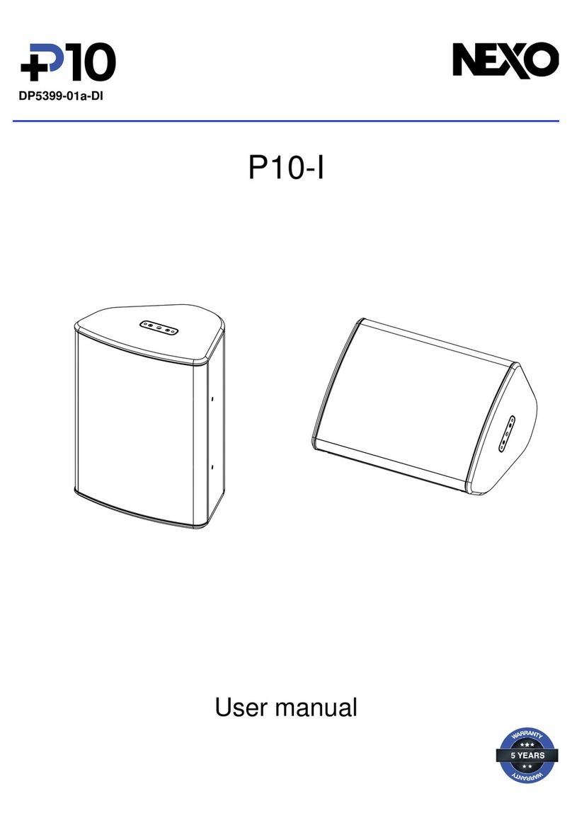 Nexo P10-I User manual