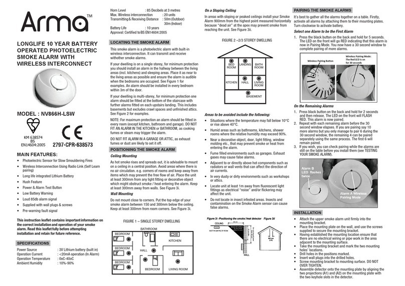 ARMA NV866H-LSW quick start guide