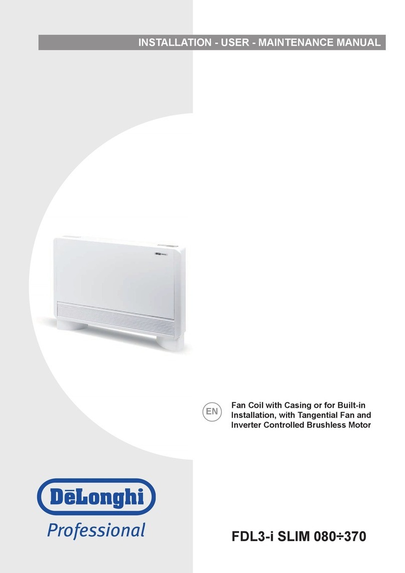 DeLonghi Professional FDL3-i SLIM Installation - user - maintenance manual