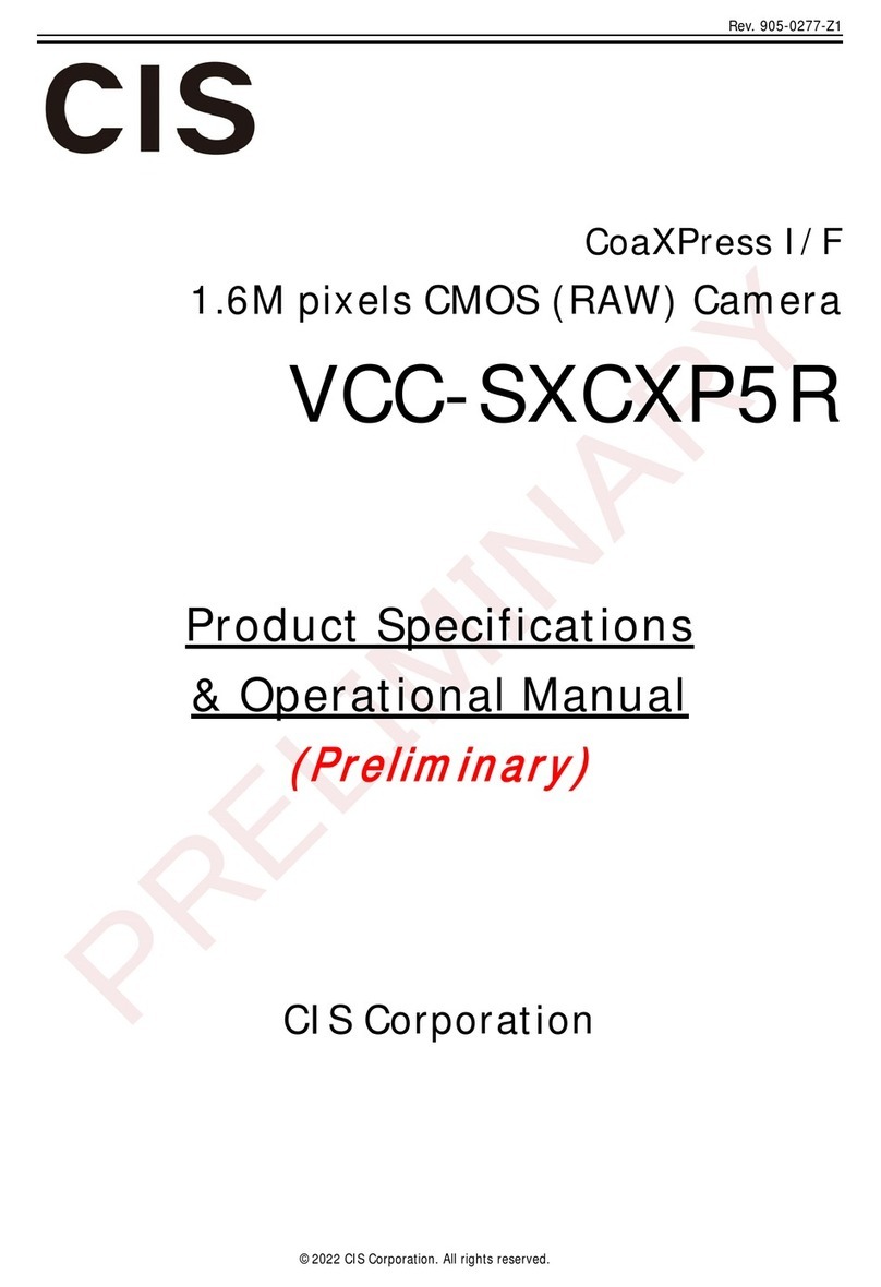 CIS VCC-SXCXP5R Quick start guide