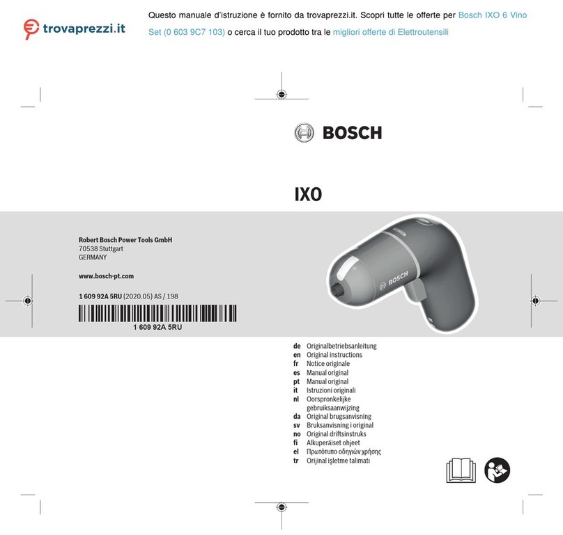 Bosch 0 603 9C7 103 User manual