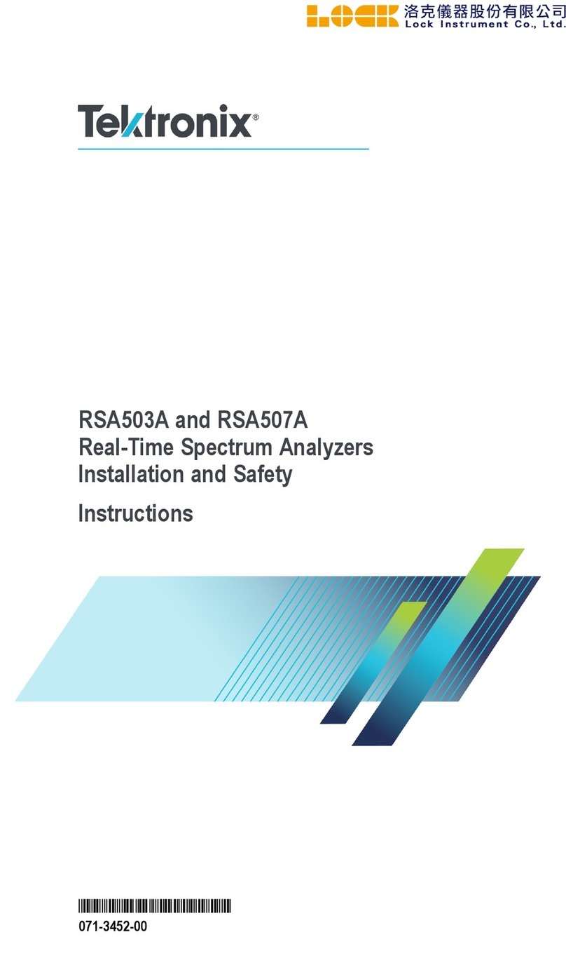 Tektronix RSA503A User manual