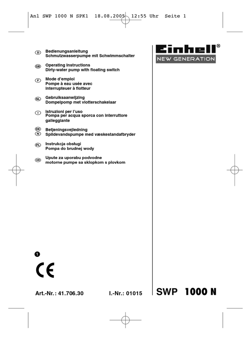 EINHELL SWP 1000 N User manual