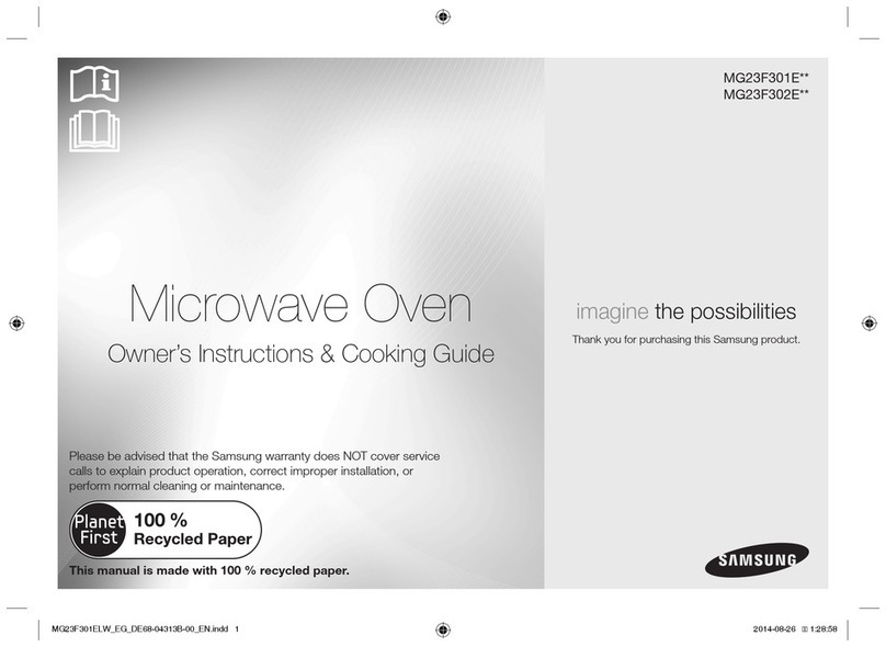 Samsung MG23F302E Series Owner's instructions