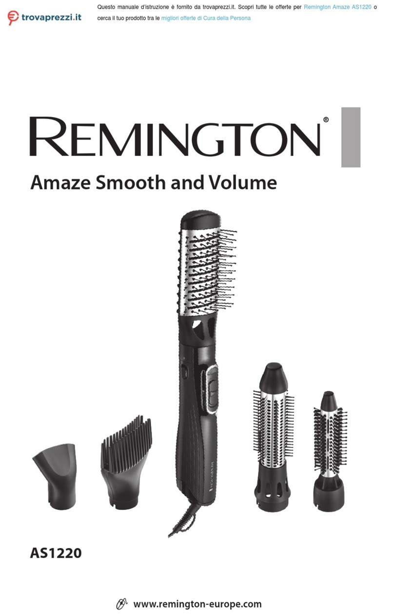 Remington Amaze Smooth and Volume AS1220 User manual