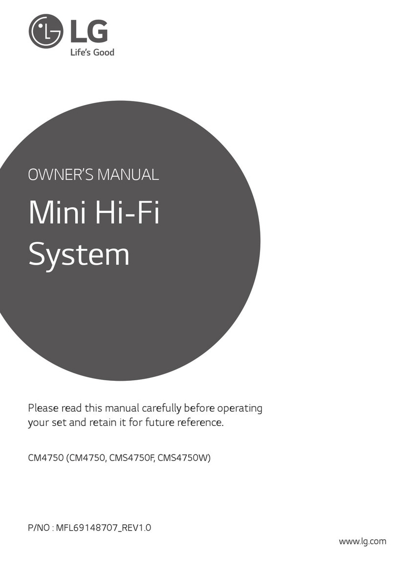 LG CMS4750W owner's manual