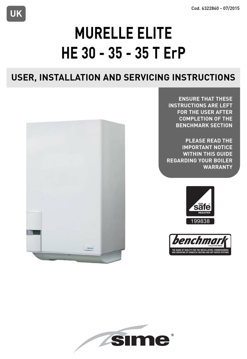 Sime MURELLE ELITE HE 35 T ErP User, installation and servicing instructions