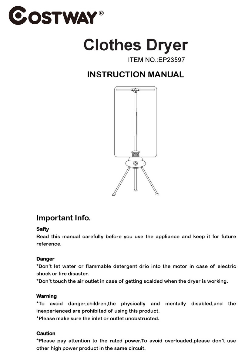 Costway EP23597 instruction manual Costway EP23597 instruction manual