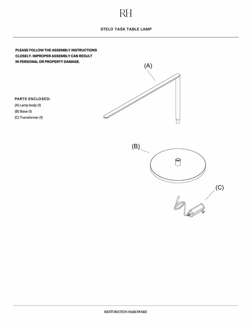 Restoration Hardware STELO quick start guide