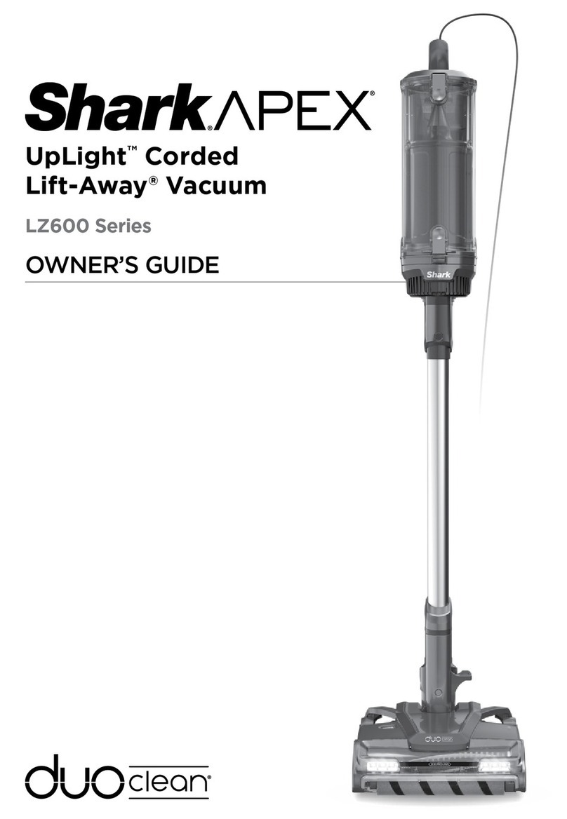 Shark APEX UpLight Lift-Away LZ600 Series User manual Shark APEX UpLight Lift-Away LZ600 Series User manual
