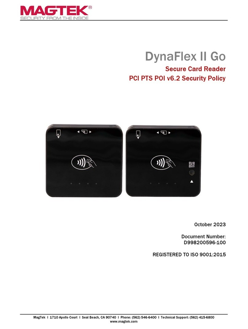 Magtek DynaFlex II Go User manual
