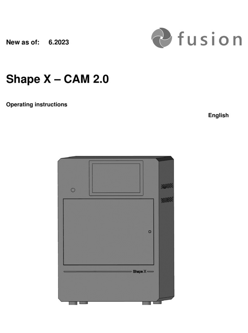Fusion Shape X operating instructions