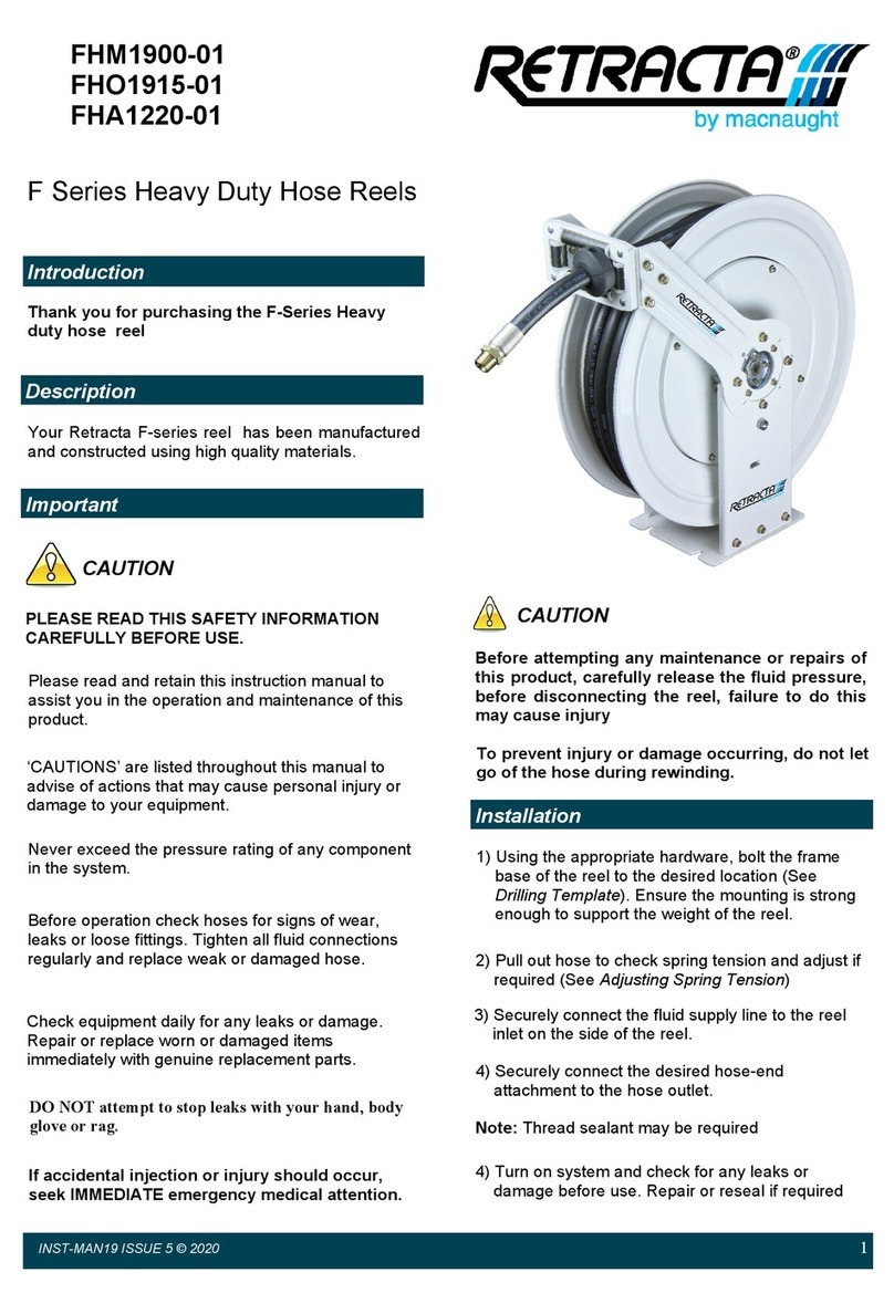 Macnaught RETRACTA FHM1900-01 User manual