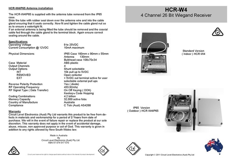 Circuit HCR-W4 quick start guide