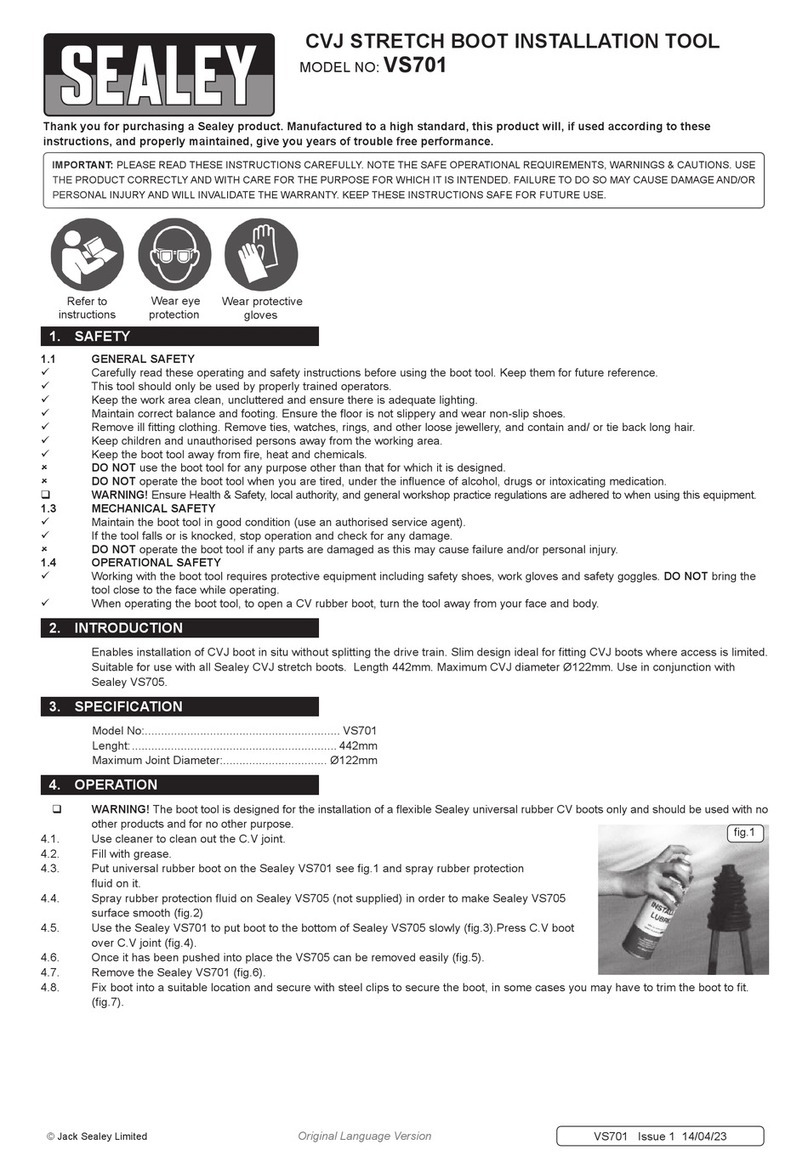 Sealey VS701 User manual