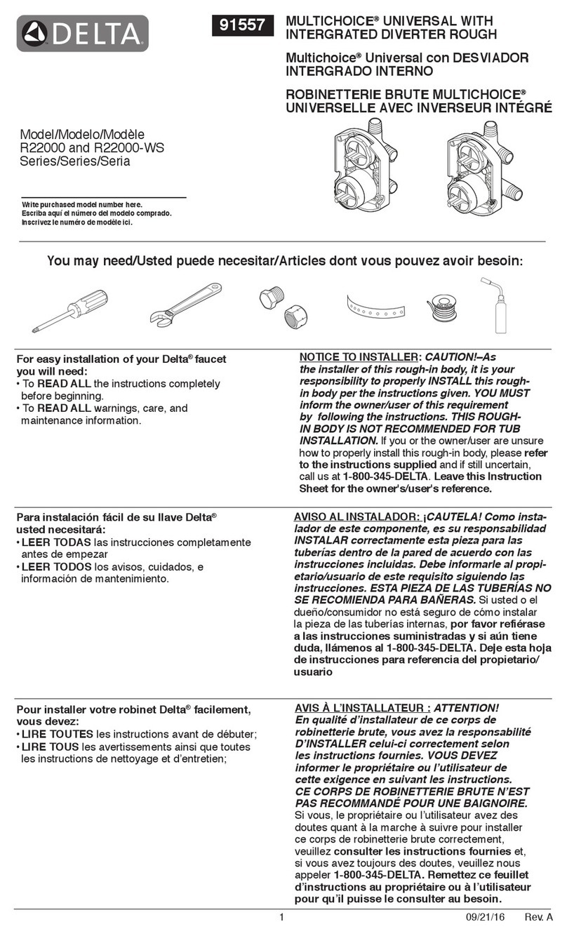 Delta MULTICHOICE R22000-WS Series User manual
