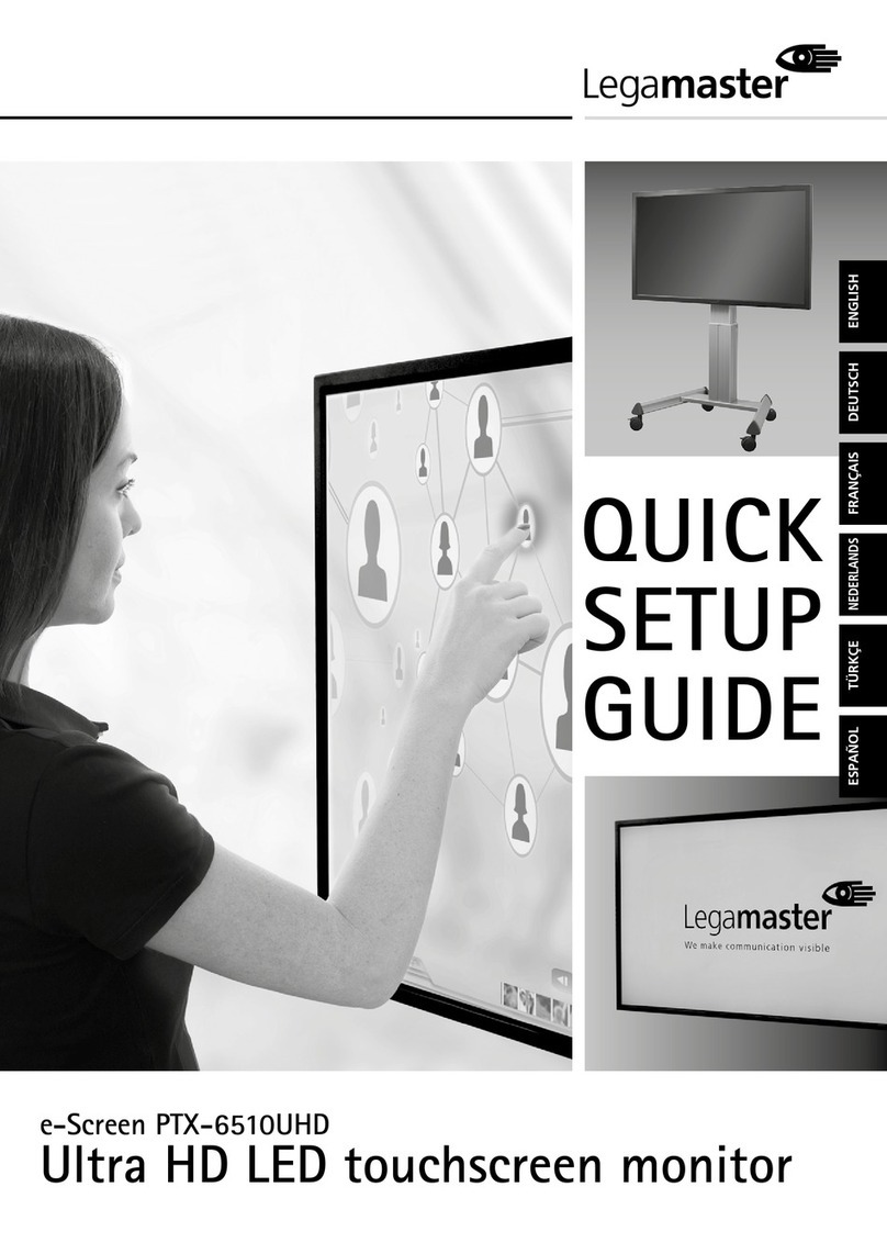 Legamaster e-Screen PTX-6510UHD Quick setup guide