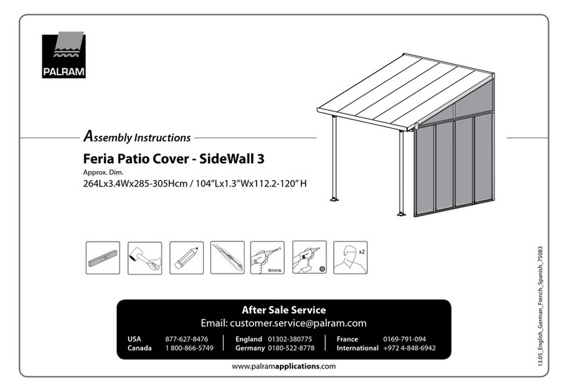 Palram SideWall 3 Assembly instructions