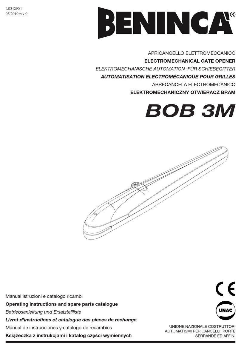 Beninca BOB User manual
