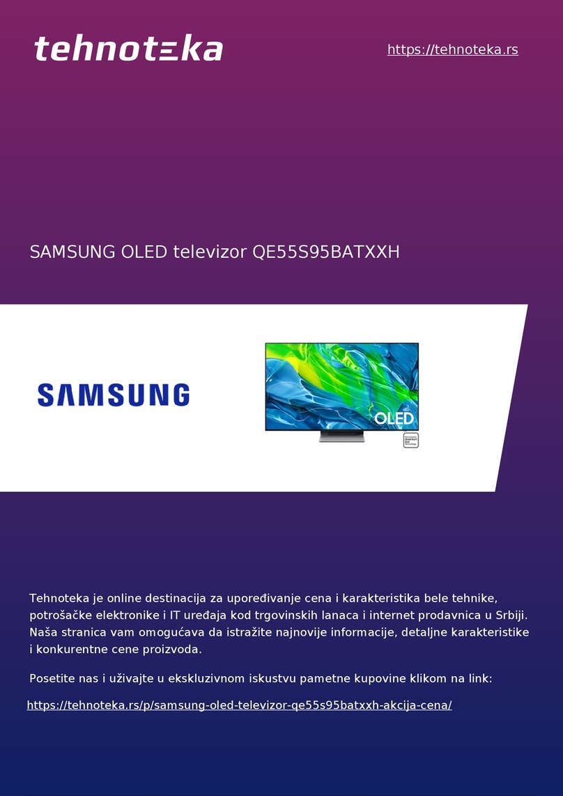 Samsung QE55S95BAT Quick setup guide