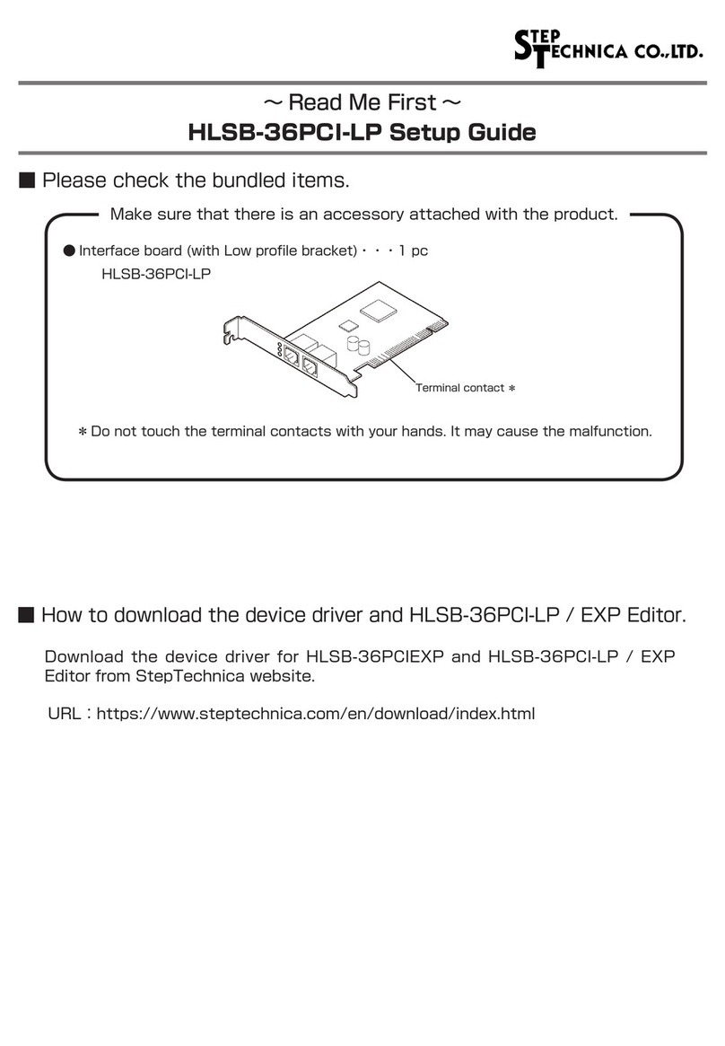 Step Technica HLSB-36PCI-LP User manual