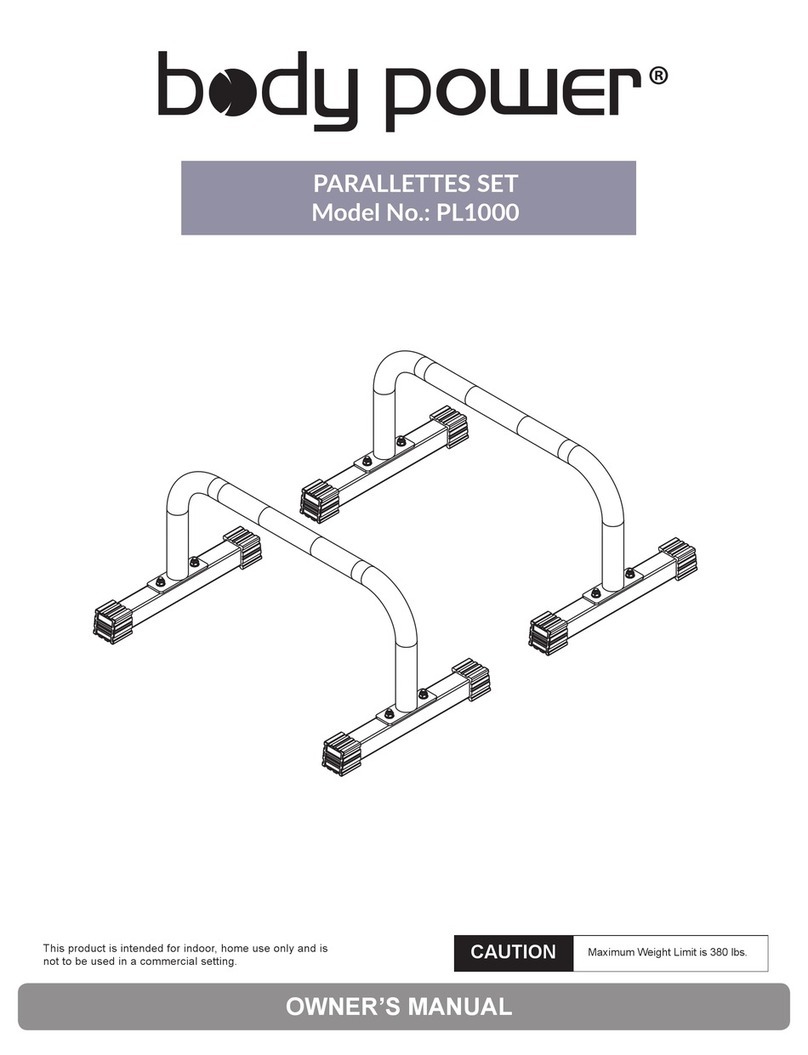 body Power PARALLETTES SET PL1000 owner's manual