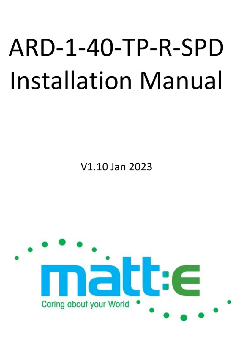 Matt:e ARD-1-40-TP-R-SPD User manual Matt:e ARD-1-40-TP-R-SPD User manual
