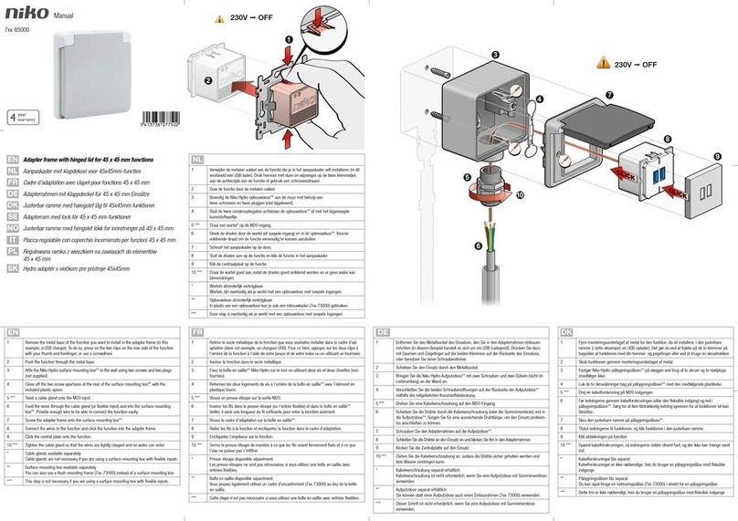 Niko 7-85000 Series manual