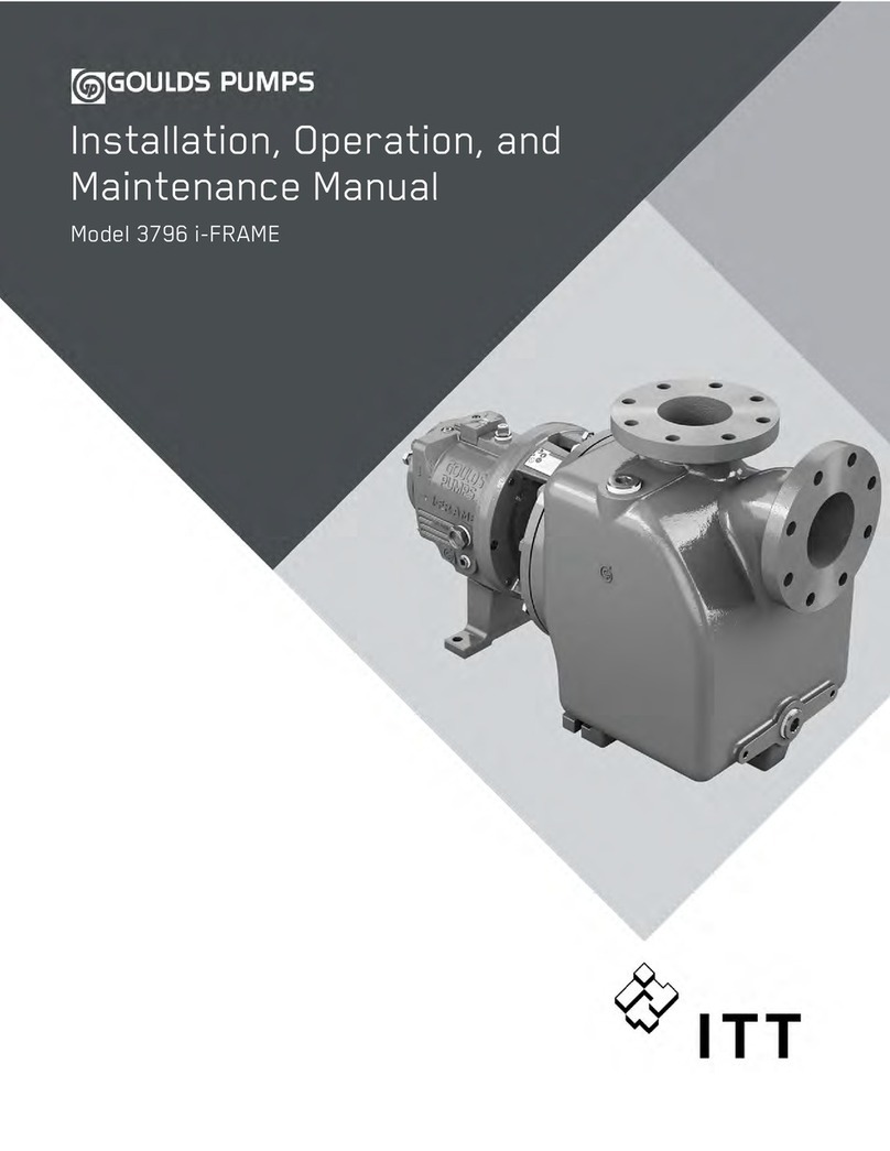 ITT GOULDS PUMPS 3796 i-FRAME User manual