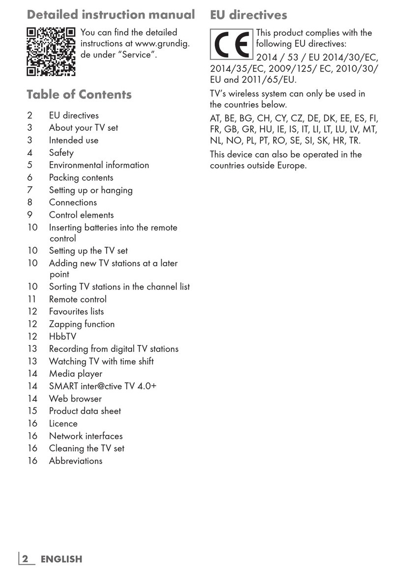 Grundig 65GOS9798 User manual