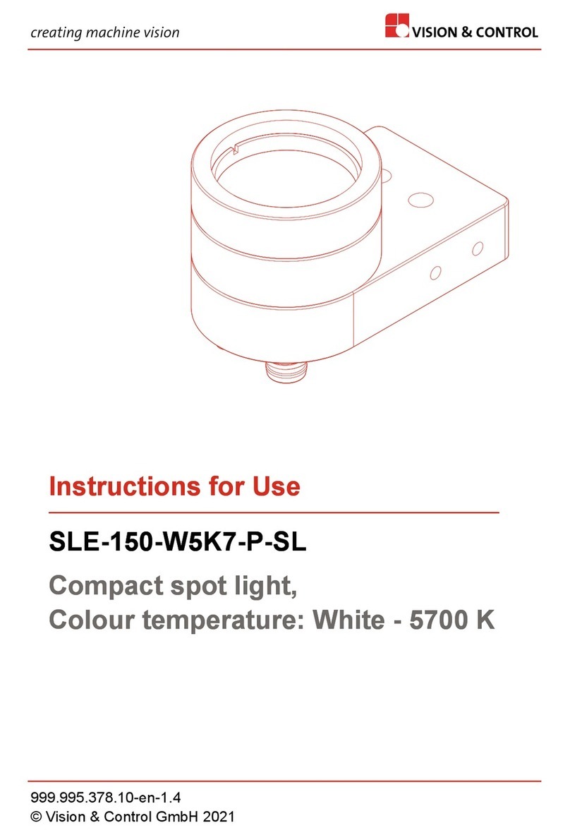 Vision & Control SLE-150-W5K7-P-SL Instructions for use