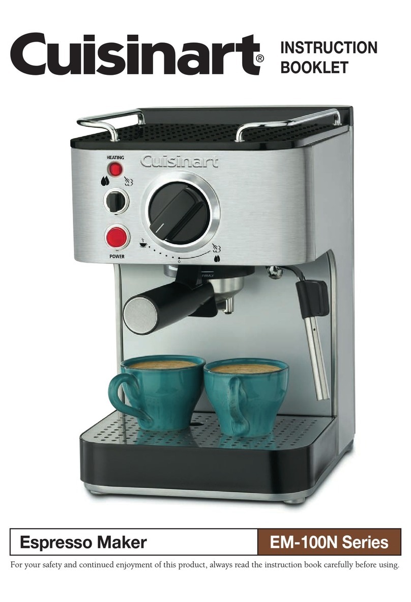 Cuisinart EM-100N Series User manual Cuisinart EM-100N Series User manual
