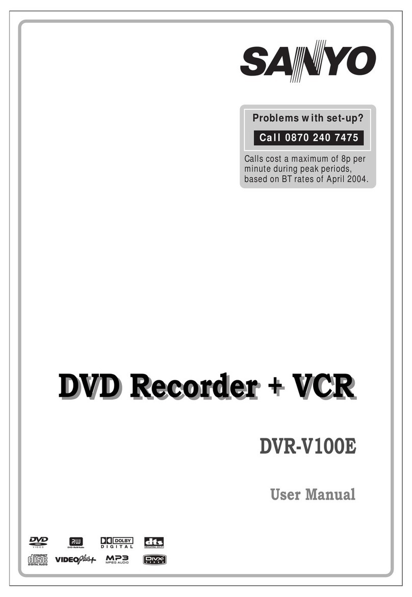Sanyo DVR-V100E user manual